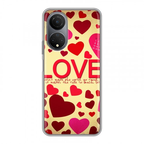 Дизайнерский силиконовый чехол для Huawei Honor X7 День Святого Валентина