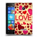 Дизайнерский пластиковый чехол для Microsoft Lumia 435 День Святого Валентина