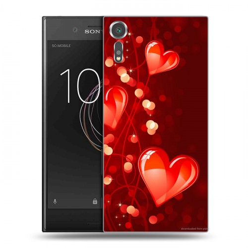 Дизайнерский пластиковый чехол для Sony Xperia XZs День Святого Валентина