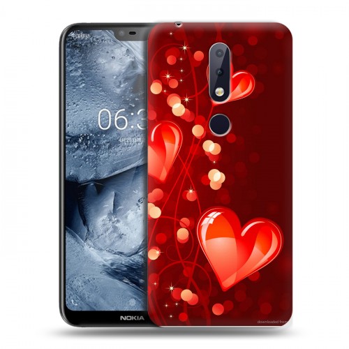 Дизайнерский пластиковый чехол для Nokia 6.1 Plus День Святого Валентина