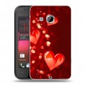 Дизайнерский пластиковый чехол для HTC Desire 200 День Святого Валентина