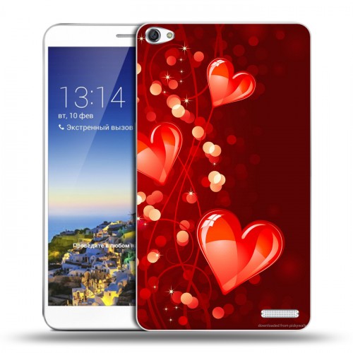 Дизайнерский пластиковый чехол для Huawei MediaPad X1 7.0 День Святого Валентина