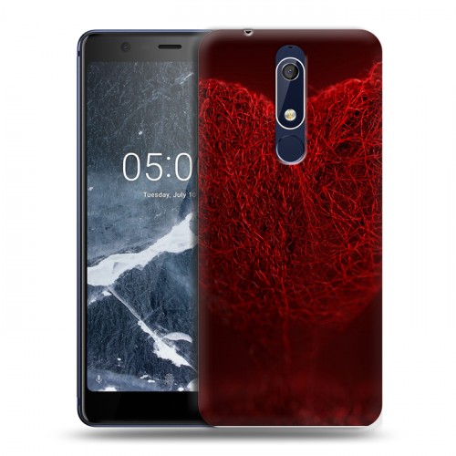 Дизайнерский пластиковый чехол для Nokia 5.1 День Святого Валентина