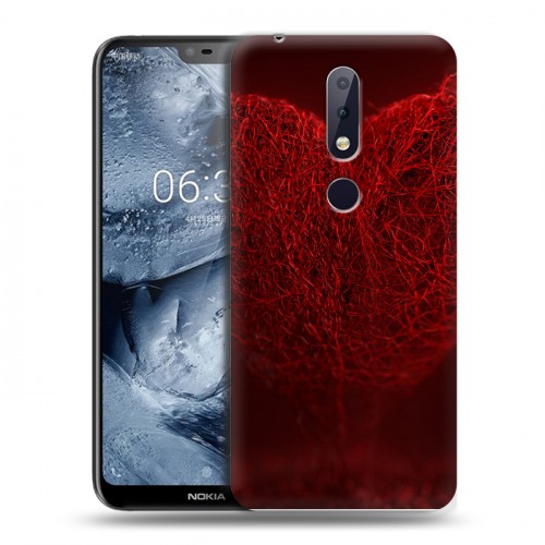 Дизайнерский пластиковый чехол для Nokia 6.1 Plus День Святого Валентина