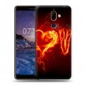 Дизайнерский пластиковый чехол для Nokia 7 Plus День Святого Валентина