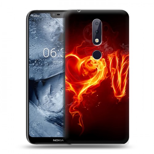 Дизайнерский силиконовый чехол для Nokia 6.1 Plus День Святого Валентина