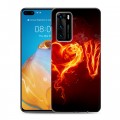 Дизайнерский пластиковый чехол для Huawei P40 День Святого Валентина