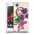 Дизайнерский пластиковый чехол для Sony Xperia L 8 марта