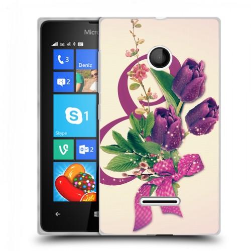 Дизайнерский пластиковый чехол для Microsoft Lumia 435 8 марта