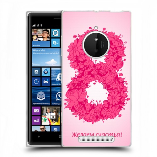 Дизайнерский пластиковый чехол для Nokia Lumia 830 8 марта