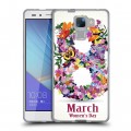 Дизайнерский пластиковый чехол для Huawei Honor 7 8 марта