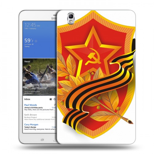 Дизайнерский силиконовый чехол для Samsung Galaxy Tab Pro 8.4 День Защитника Отечества