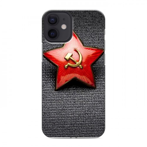 Дизайнерский силиконовый с усиленными углами чехол для Iphone 12 Mini День Защитника Отечества