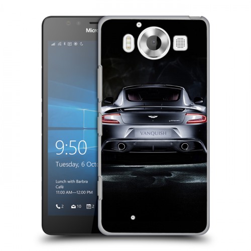 Дизайнерский пластиковый чехол для Microsoft Lumia 950 Aston Martin