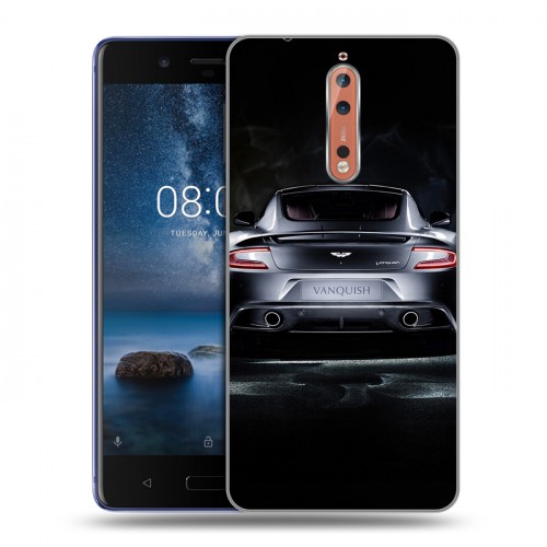 Дизайнерский пластиковый чехол для Nokia 8 Aston Martin