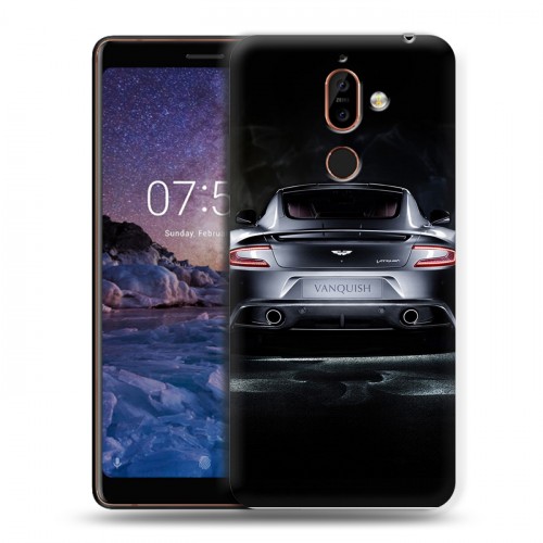 Дизайнерский пластиковый чехол для Nokia 7 Plus Aston Martin