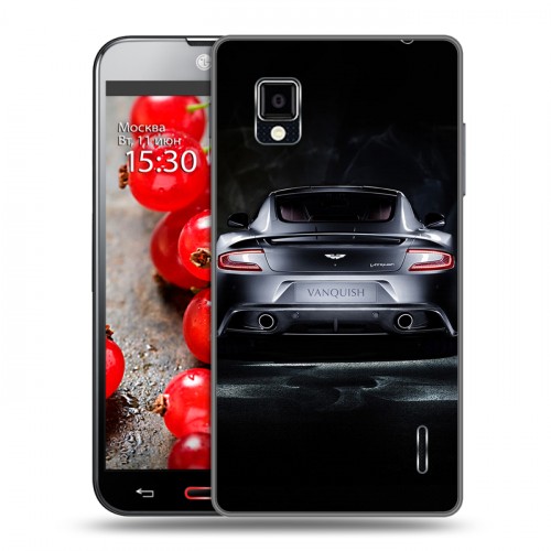 Дизайнерский пластиковый чехол для LG Optimus G Aston Martin