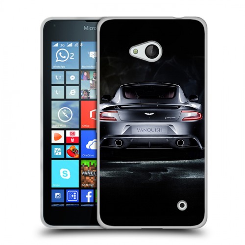 Дизайнерский пластиковый чехол для Microsoft Lumia 640 Aston Martin