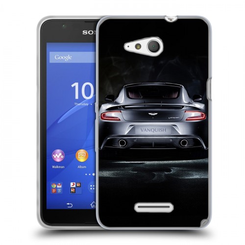 Дизайнерский пластиковый чехол для Sony Xperia E4g Aston Martin