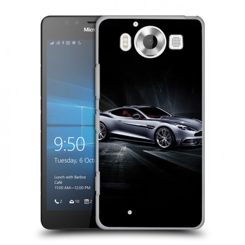 Дизайнерский пластиковый чехол для Microsoft Lumia 950 Aston Martin