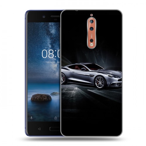 Дизайнерский пластиковый чехол для Nokia 8 Aston Martin