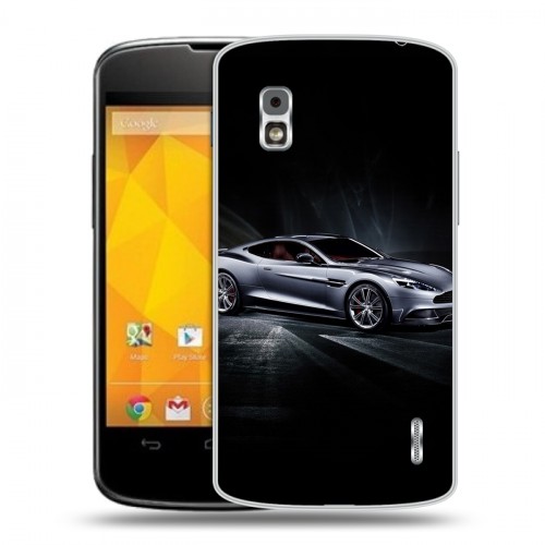 Дизайнерский пластиковый чехол для LG Google Nexus 4 Aston Martin