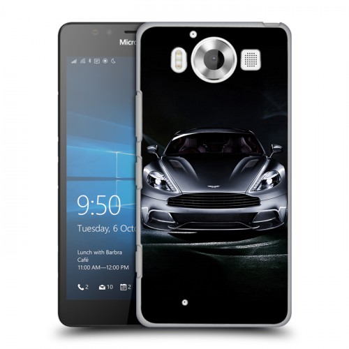 Дизайнерский пластиковый чехол для Microsoft Lumia 950 Aston Martin