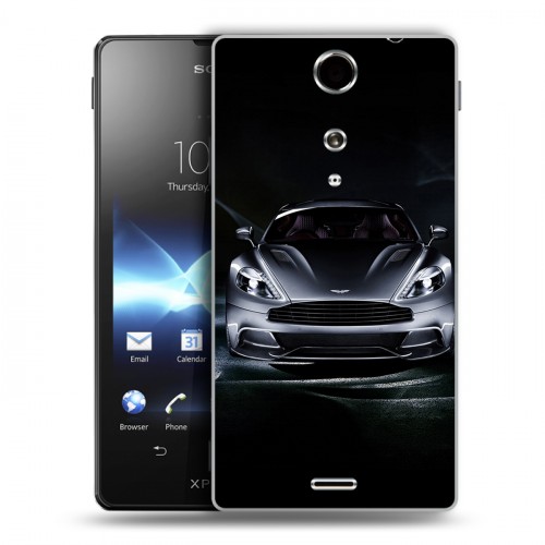 Дизайнерский пластиковый чехол для Sony Xperia TX Aston Martin