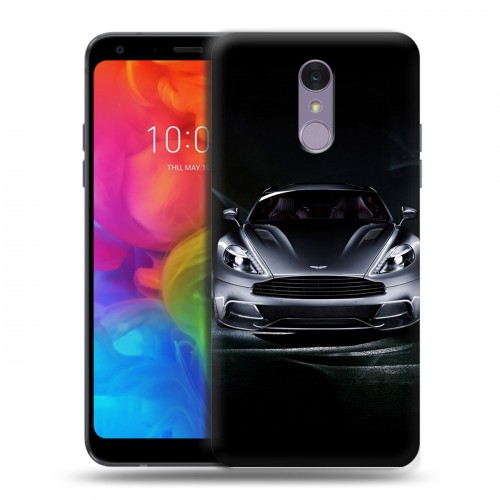 Дизайнерский пластиковый чехол для LG Q7 Aston Martin