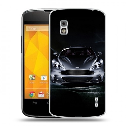 Дизайнерский пластиковый чехол для LG Google Nexus 4 Aston Martin