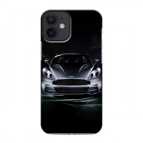 Дизайнерский силиконовый с усиленными углами чехол для Iphone 12 Mini Aston Martin