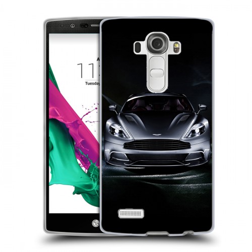 Дизайнерский пластиковый чехол для LG G4 Aston Martin