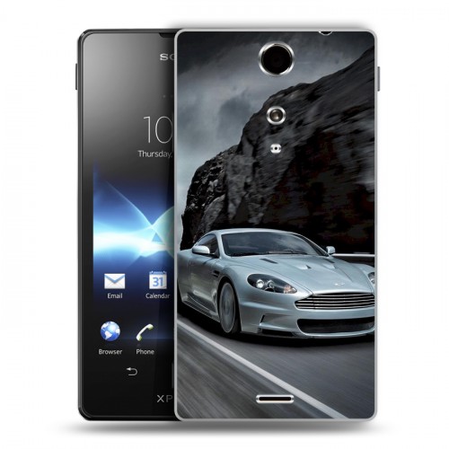 Дизайнерский пластиковый чехол для Sony Xperia TX Aston Martin