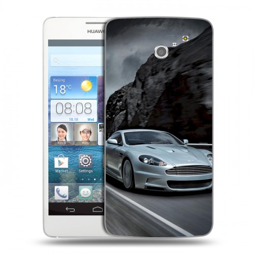 Дизайнерский пластиковый чехол для Huawei Ascend D2 Aston Martin