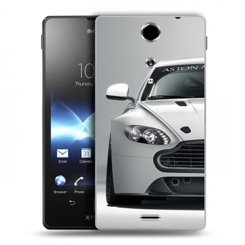 Дизайнерский пластиковый чехол для Sony Xperia TX Aston Martin