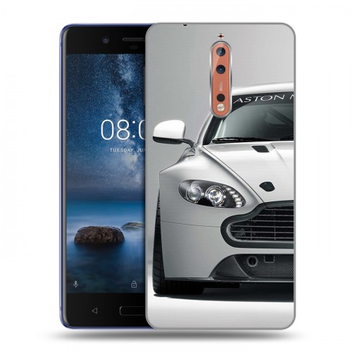 Дизайнерский пластиковый чехол для Nokia 8 Aston Martin