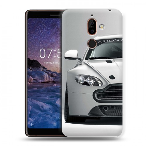 Дизайнерский пластиковый чехол для Nokia 7 Plus Aston Martin