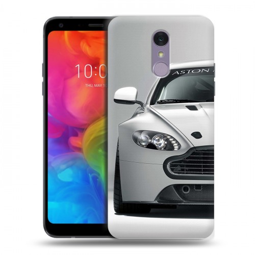 Дизайнерский пластиковый чехол для LG Q7 Aston Martin