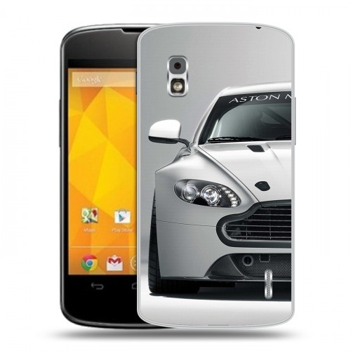 Дизайнерский пластиковый чехол для LG Google Nexus 4 Aston Martin