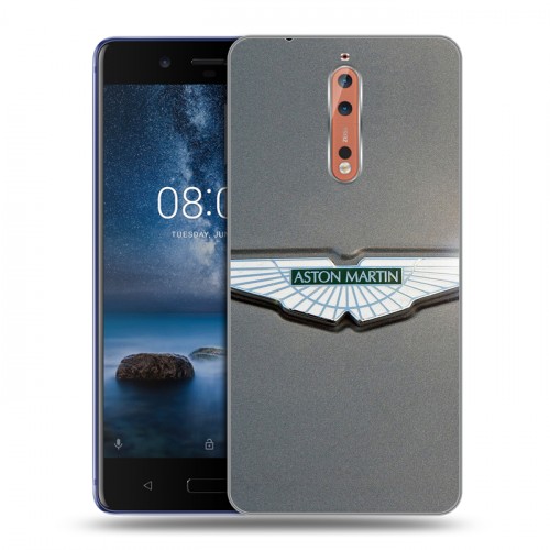 Дизайнерский пластиковый чехол для Nokia 8 Aston Martin