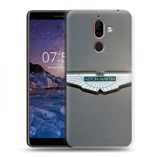 Дизайнерский пластиковый чехол для Nokia 7 Plus Aston Martin