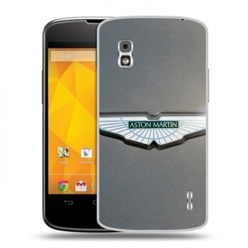 Дизайнерский пластиковый чехол для LG Google Nexus 4 Aston Martin