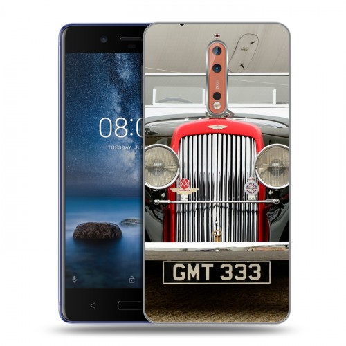 Дизайнерский пластиковый чехол для Nokia 8 Aston Martin