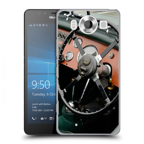 Дизайнерский пластиковый чехол для Microsoft Lumia 950 Aston Martin