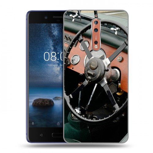 Дизайнерский пластиковый чехол для Nokia 8 Aston Martin