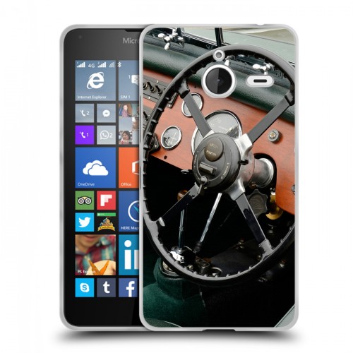Дизайнерский пластиковый чехол для Microsoft Lumia 640 XL Aston Martin