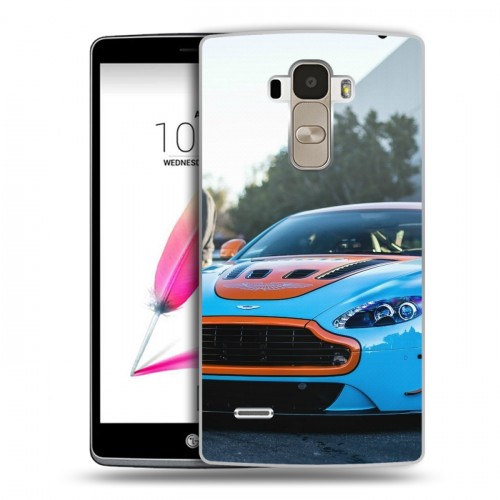 Дизайнерский пластиковый чехол для LG G4 Stylus Aston Martin