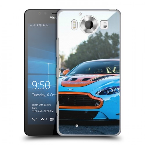 Дизайнерский пластиковый чехол для Microsoft Lumia 950 Aston Martin