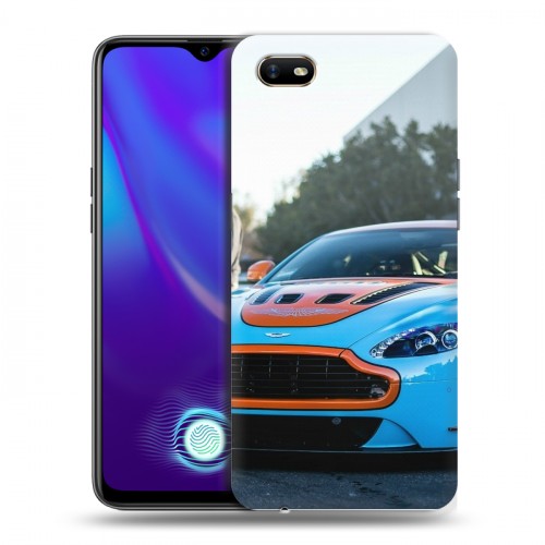 Дизайнерский силиконовый с усиленными углами чехол для OPPO A1k Aston Martin