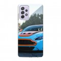 Дизайнерский силиконовый с усиленными углами чехол для Samsung Galaxy A72 Aston Martin